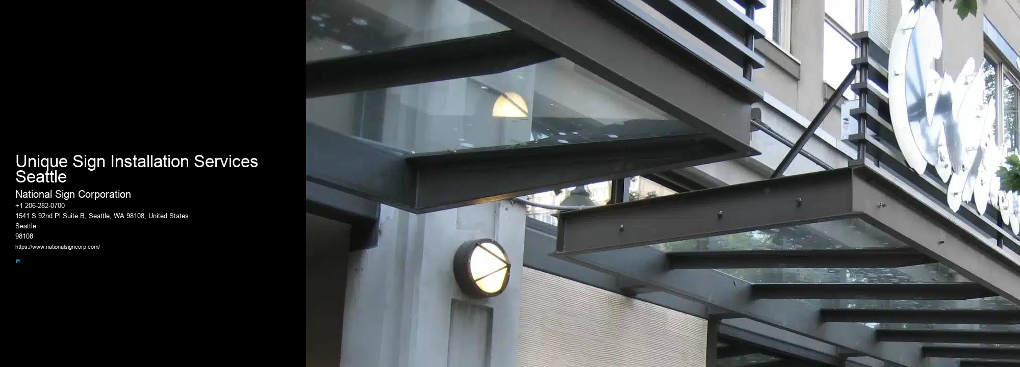 Led Monument Signs Unique Sign Installation Services Seattle