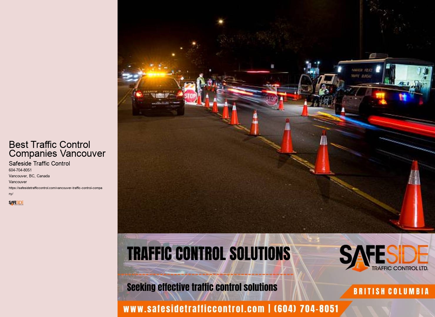 Best Traffic Control Companies Vancouver pedestrian crossing safety audits