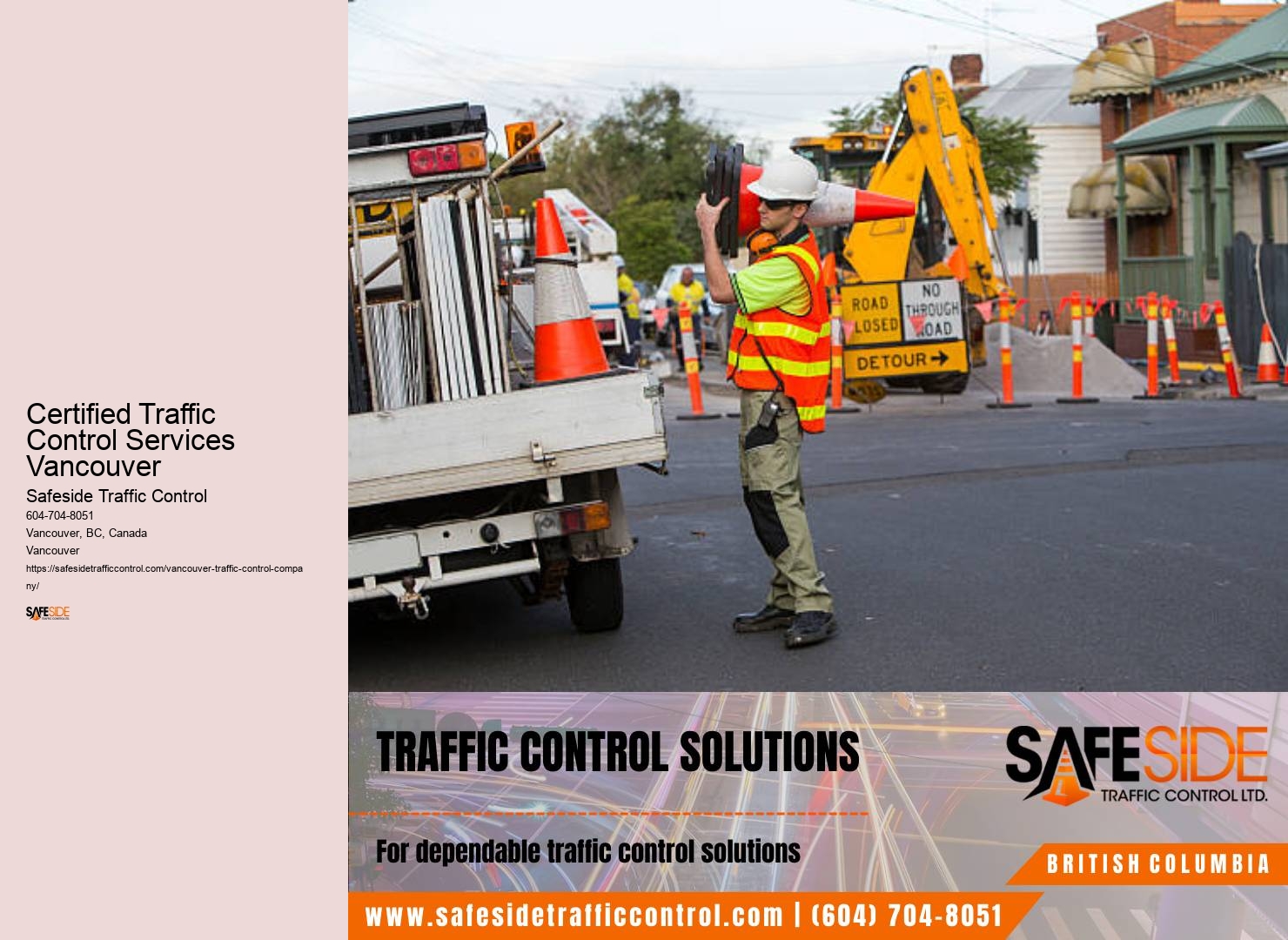 Reliable and responsive traffic control services available in Certified Traffic Control Services Vancouver