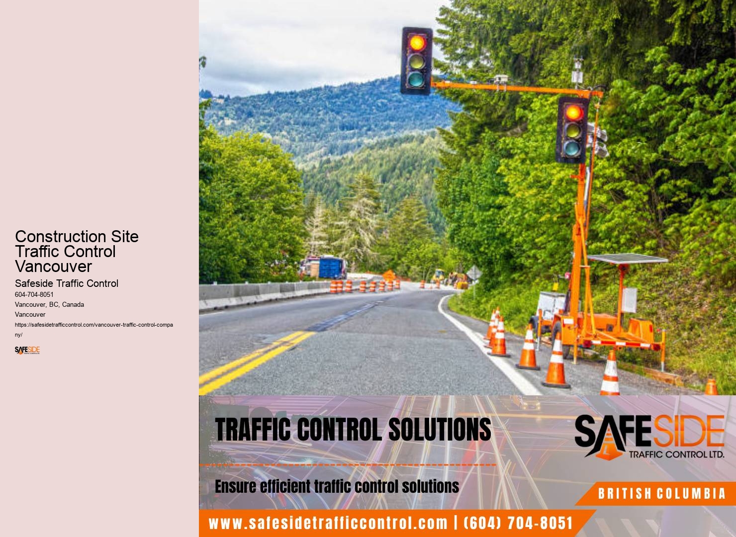 Professional Traffic Control Construction Site Traffic Control Vancouver
