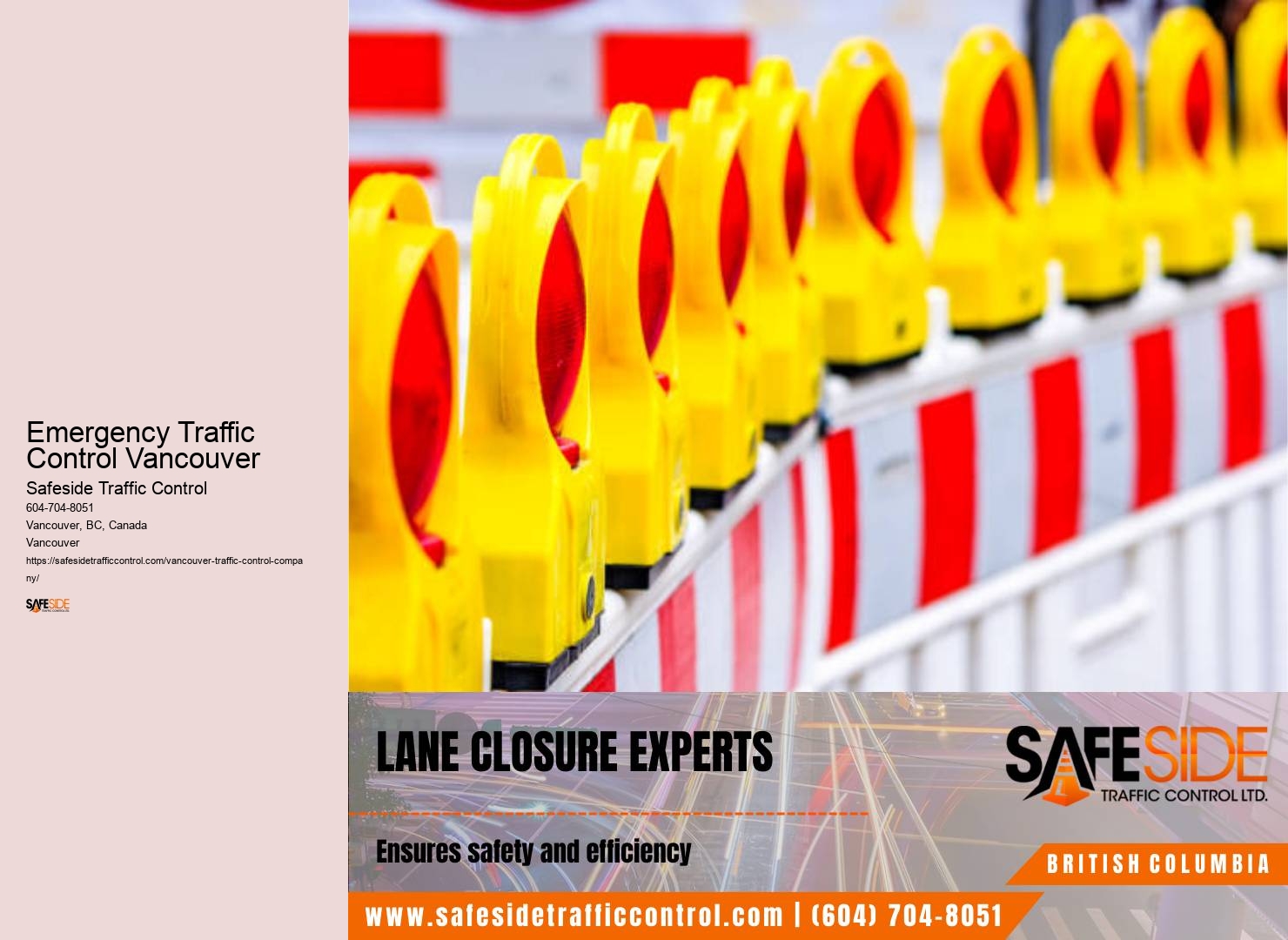 Traffic control flagging training Emergency Traffic Control Vancouver
