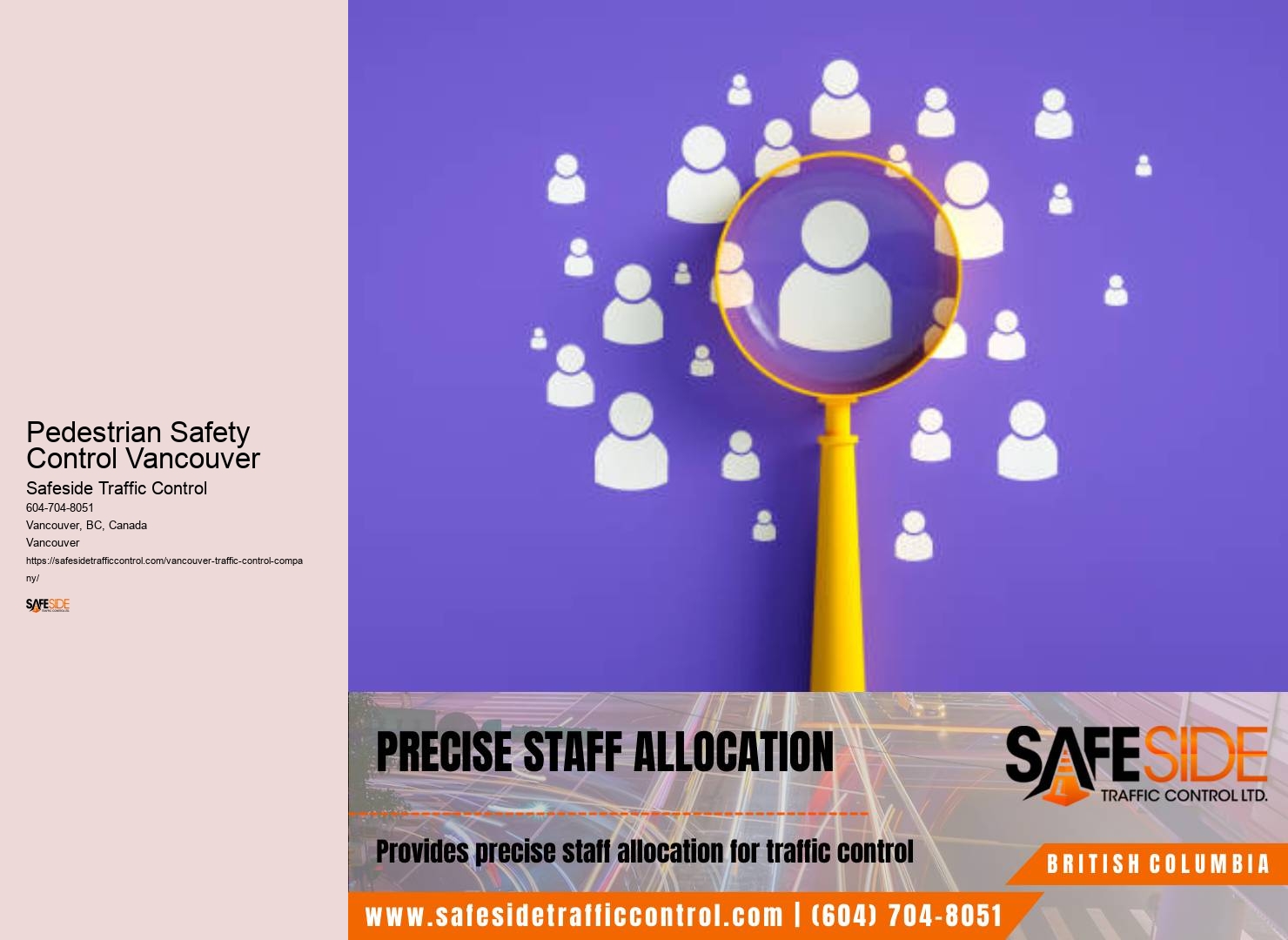 Pedestrian Safety Control Vancouver traffic control staffing agencies