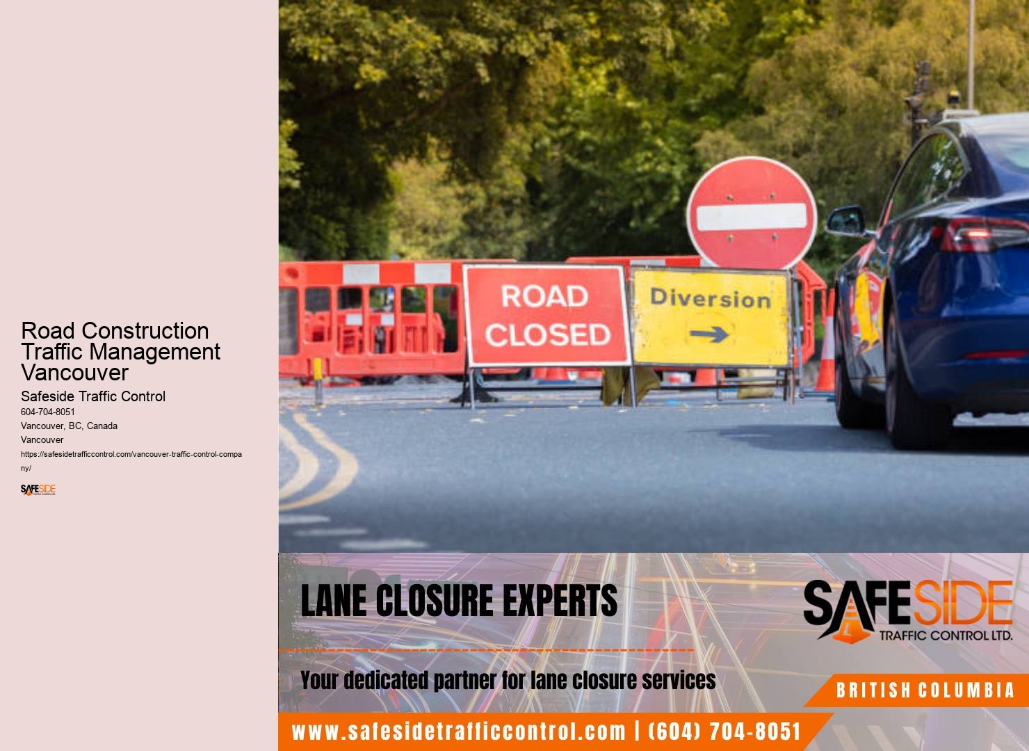 Road Construction Traffic Management Vancouver Traffic Control Solutions