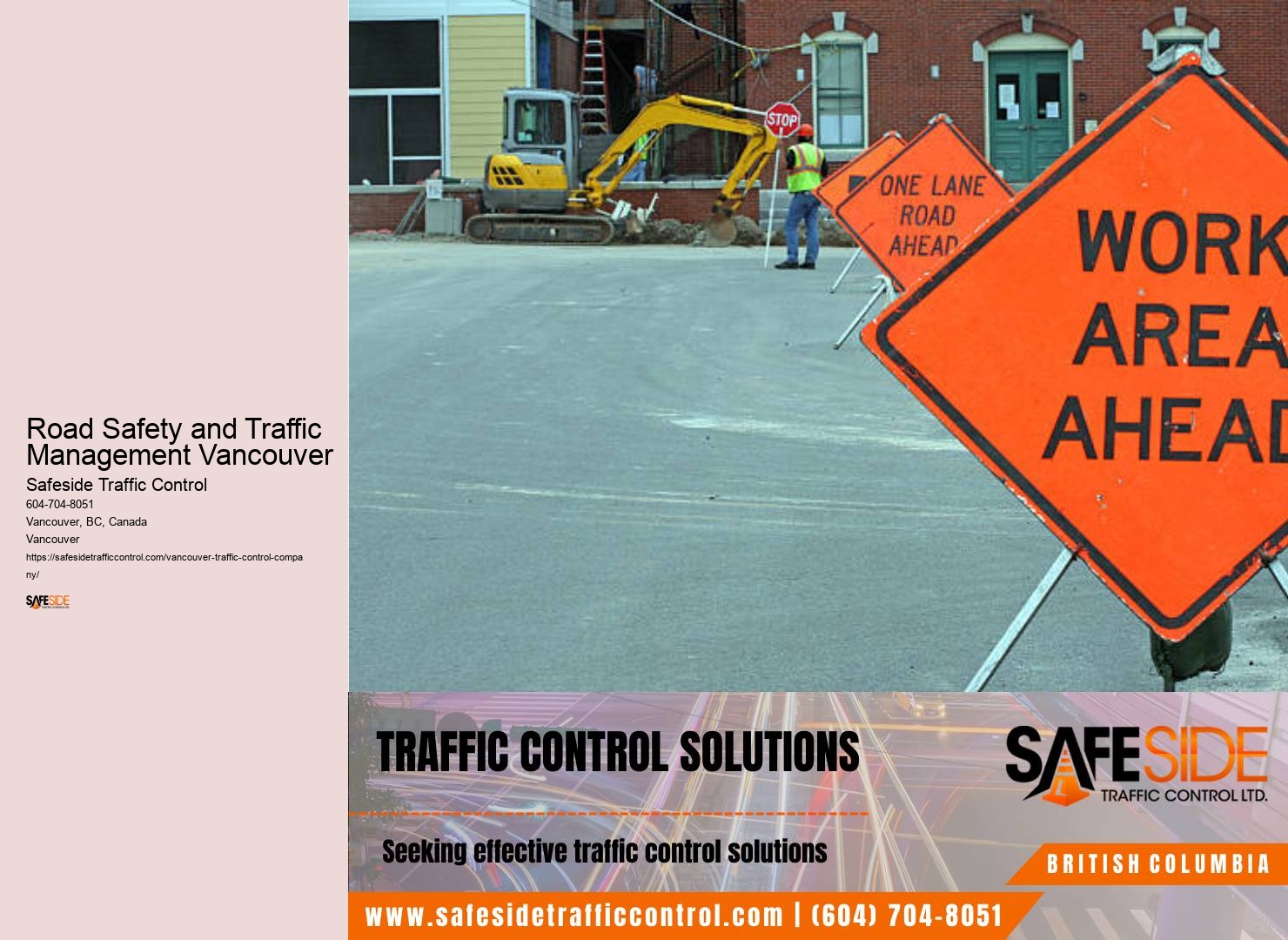 Road Safety and Traffic Management Vancouver traffic flagger job opportunities