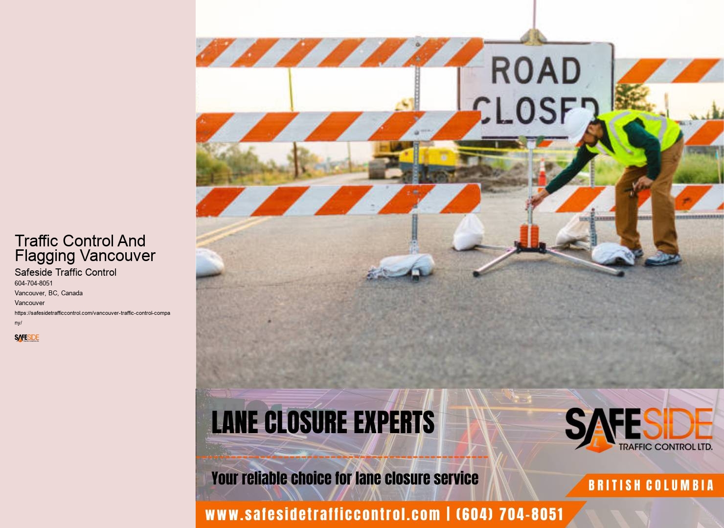 Traffic Control Services Traffic Control And Flagging Vancouver