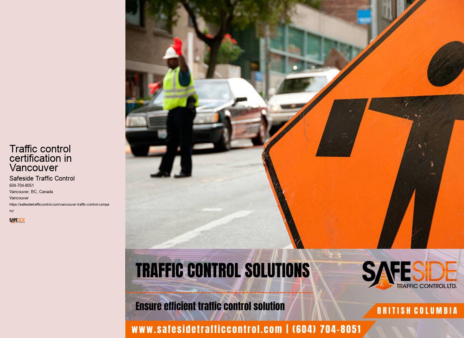 Traffic control supervisor in Traffic control certification in Vancouver