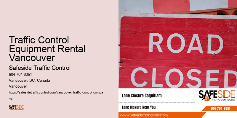 Traffic Control Equipment Rental Vancouver