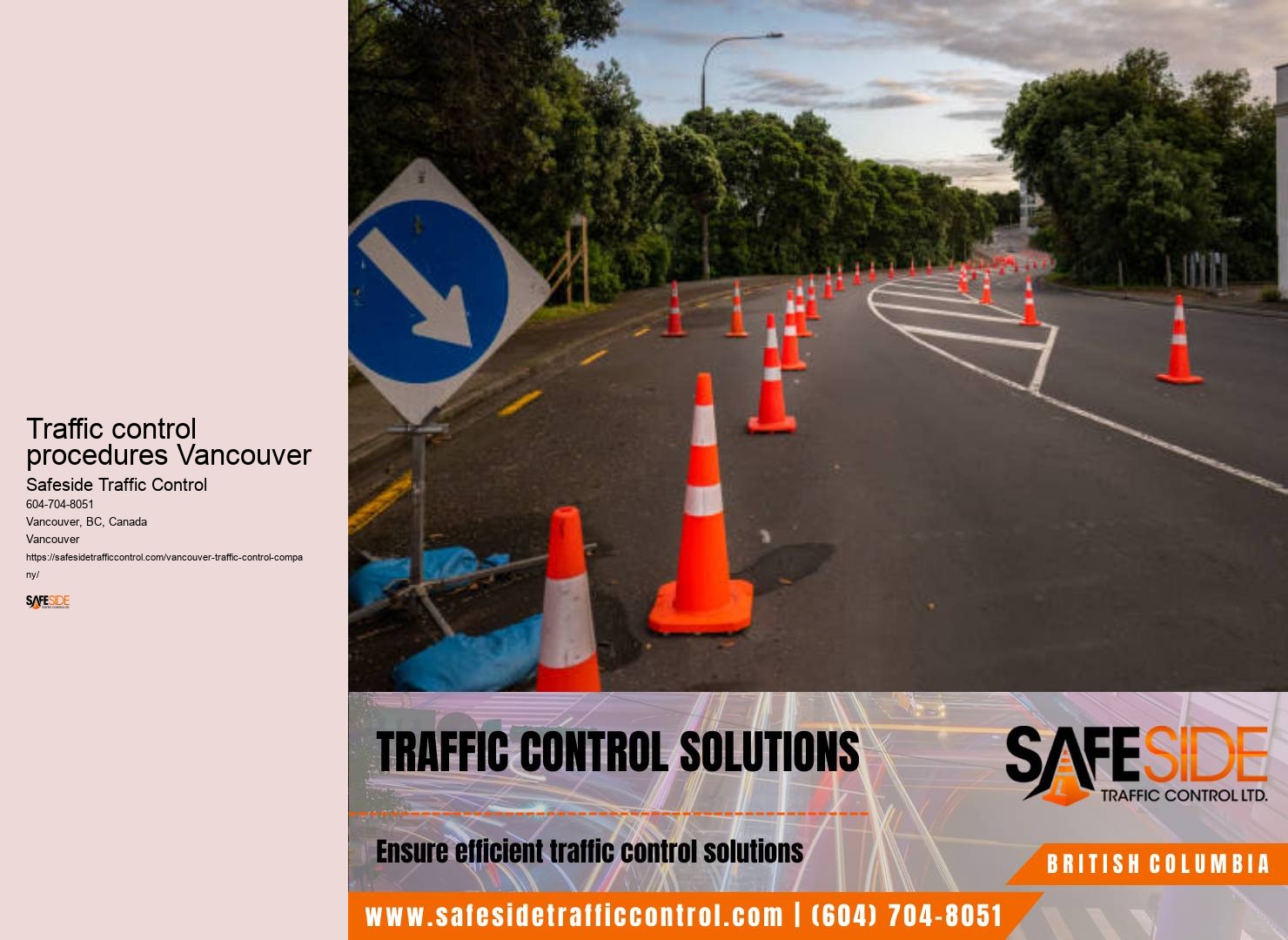 Traffic Management Services Traffic control procedures Vancouver