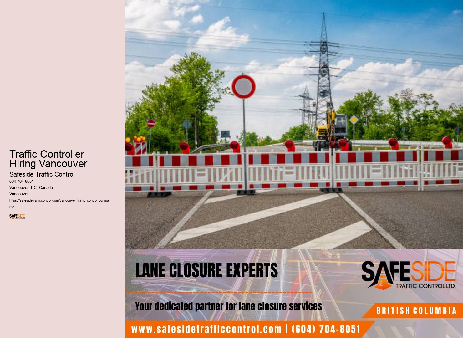 Adherence to all traffic control regulations in Traffic Controller Hiring Vancouver