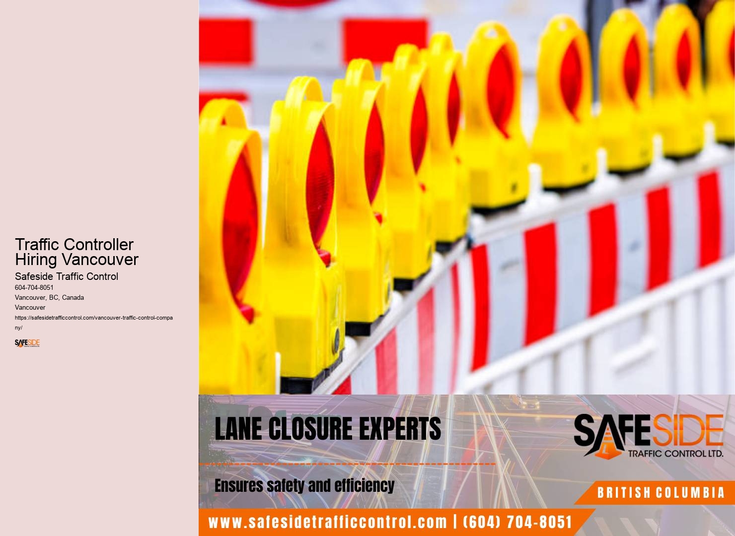 Lane Closure Services Traffic Controller Hiring Vancouver