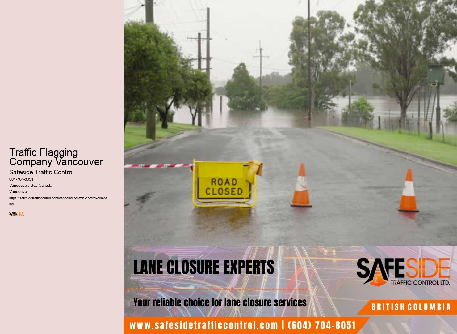Adherence to all traffic control regulations in Traffic Flagging Company Vancouver