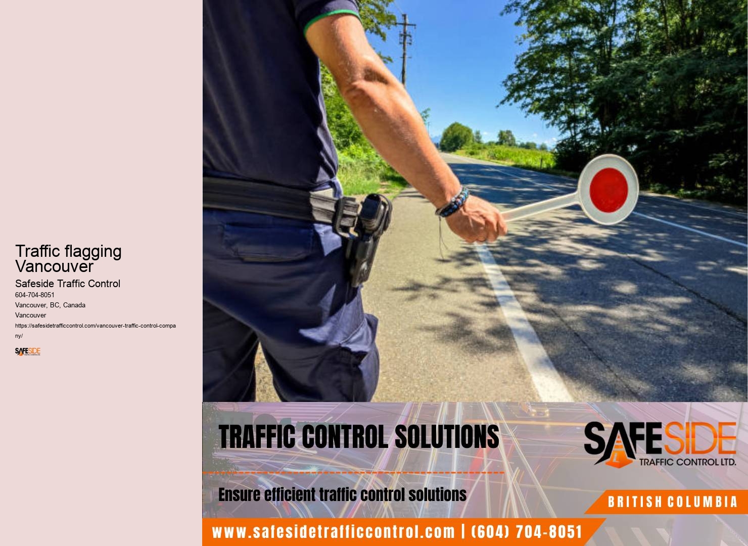 Traffic flagging Vancouver construction zone safety audits