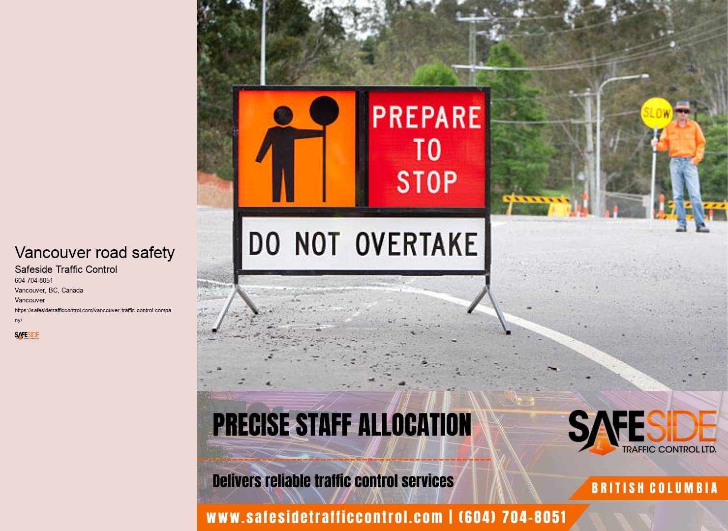 Responsive and professional traffic control services in Vancouver road safety