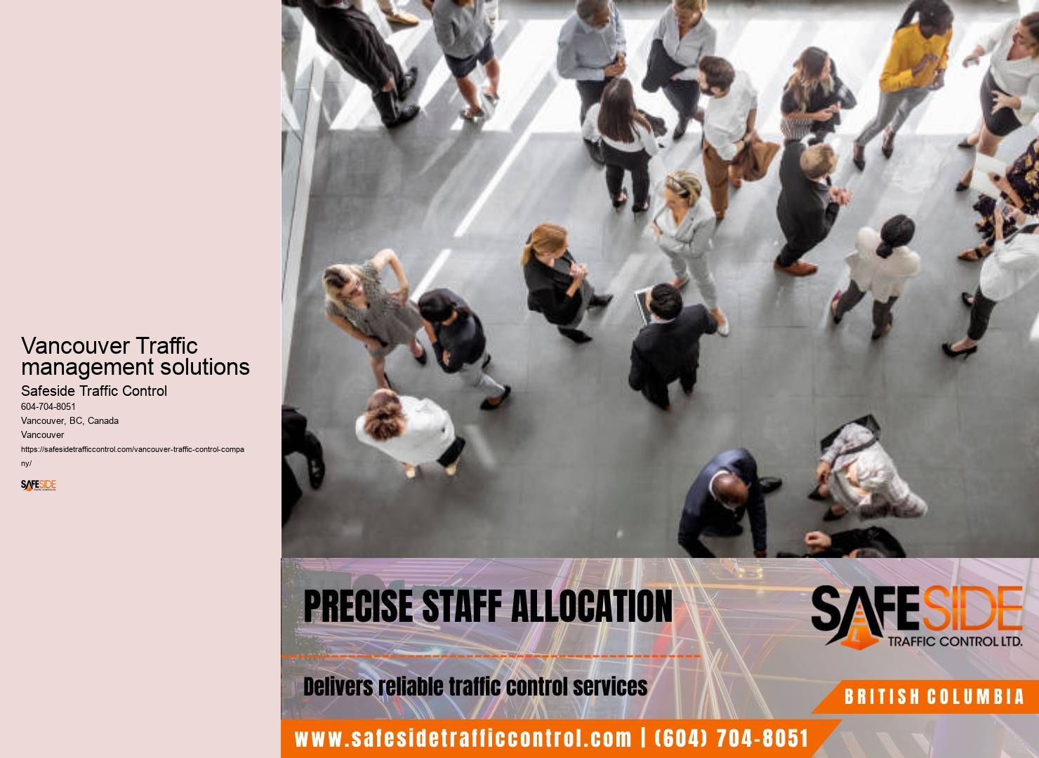 Recognized traffic control certification Vancouver Traffic management solutions