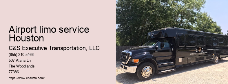 Houston airport taxi and limousine service