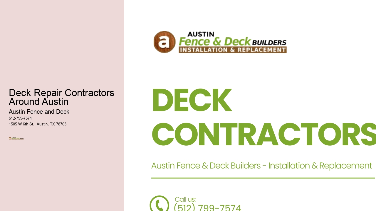 Deck Repair Contractors Around Austin 