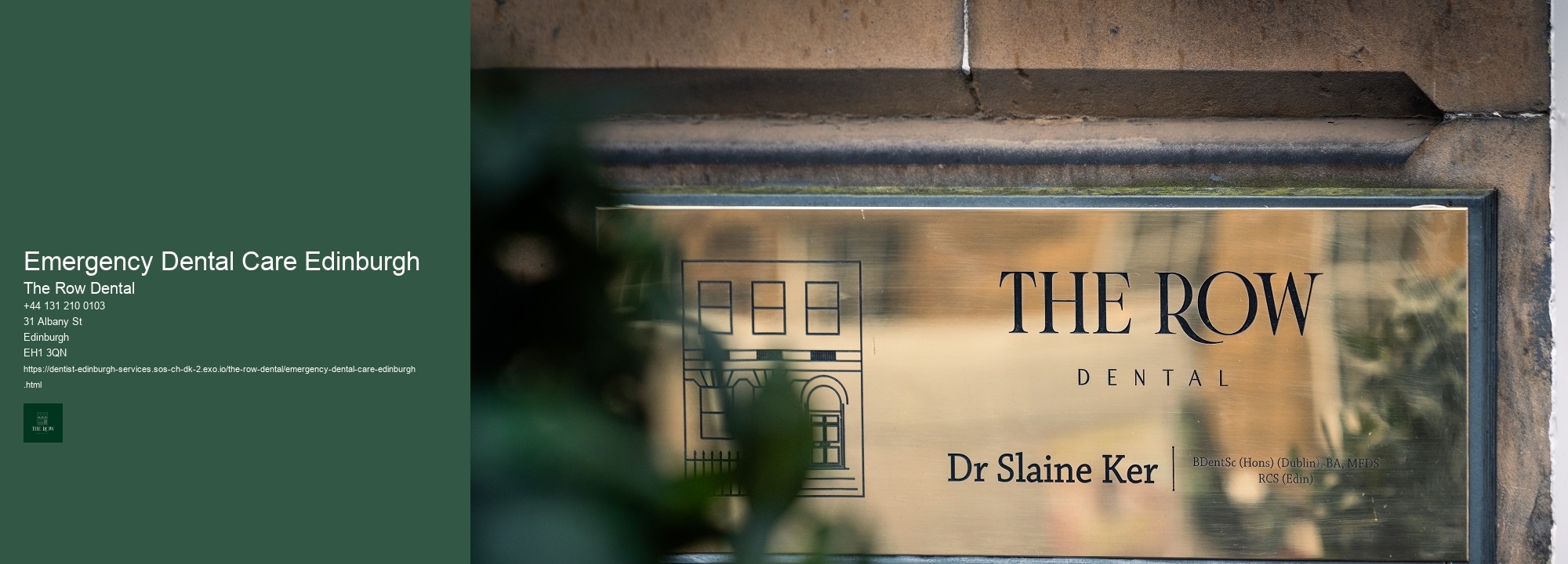 Emergency Dental Care Edinburgh