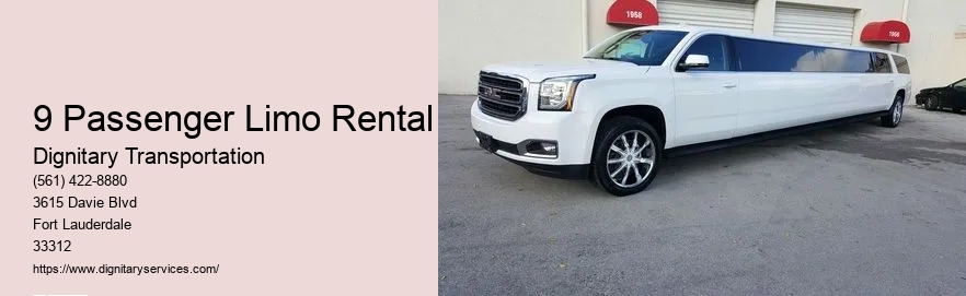 9 Passenger Limo Rental