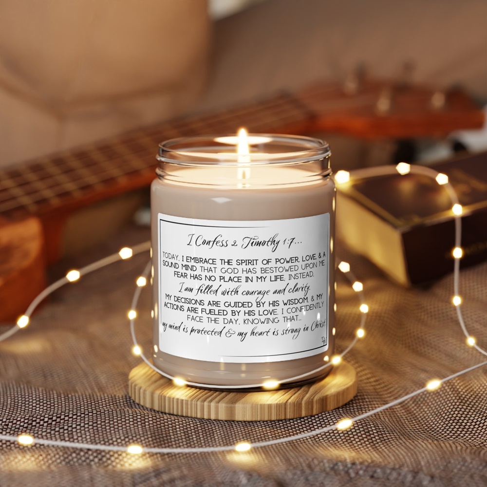 candles with bible verses on them