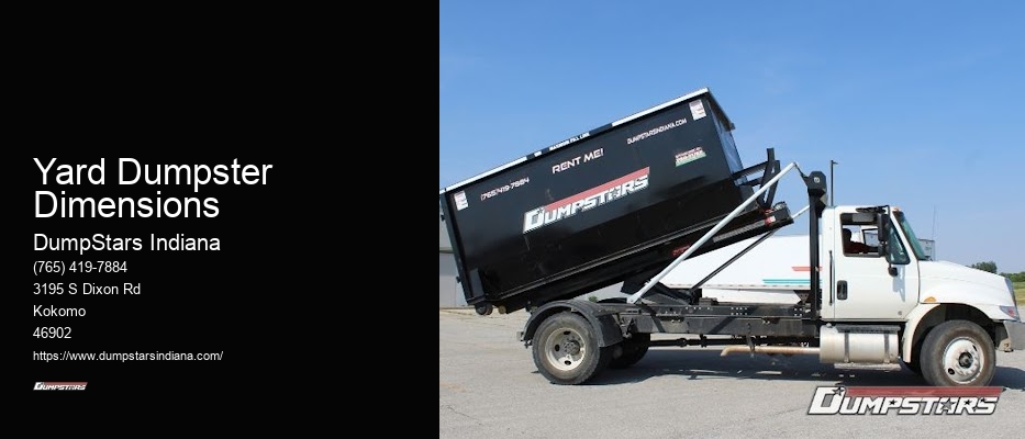 Yard Dumpster Dimensions