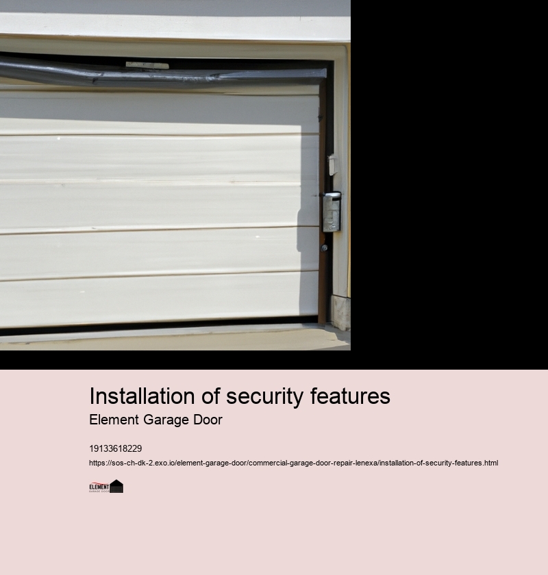 Installation of security features