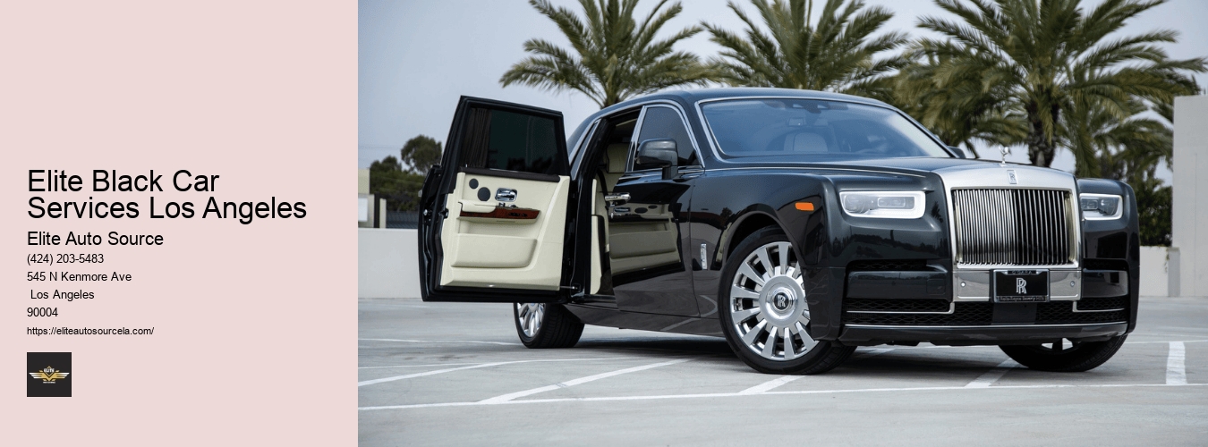 Elite Black Car Services Los Angeles