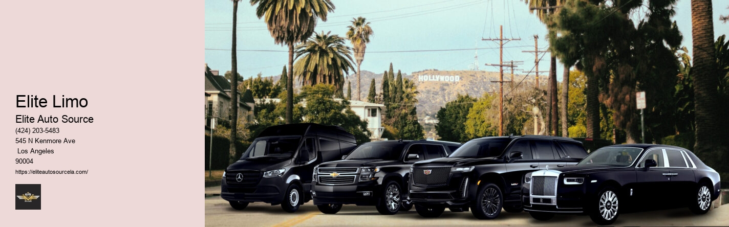 Elite Auto Source Limousine Service Rates