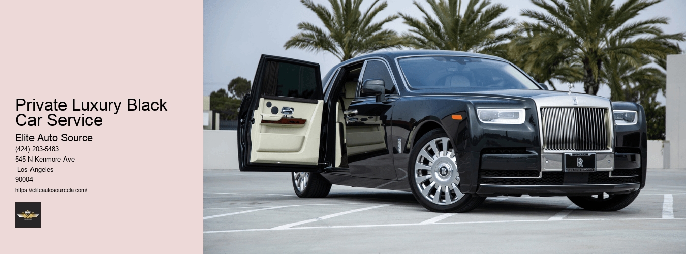 Private Luxury Black Car Service