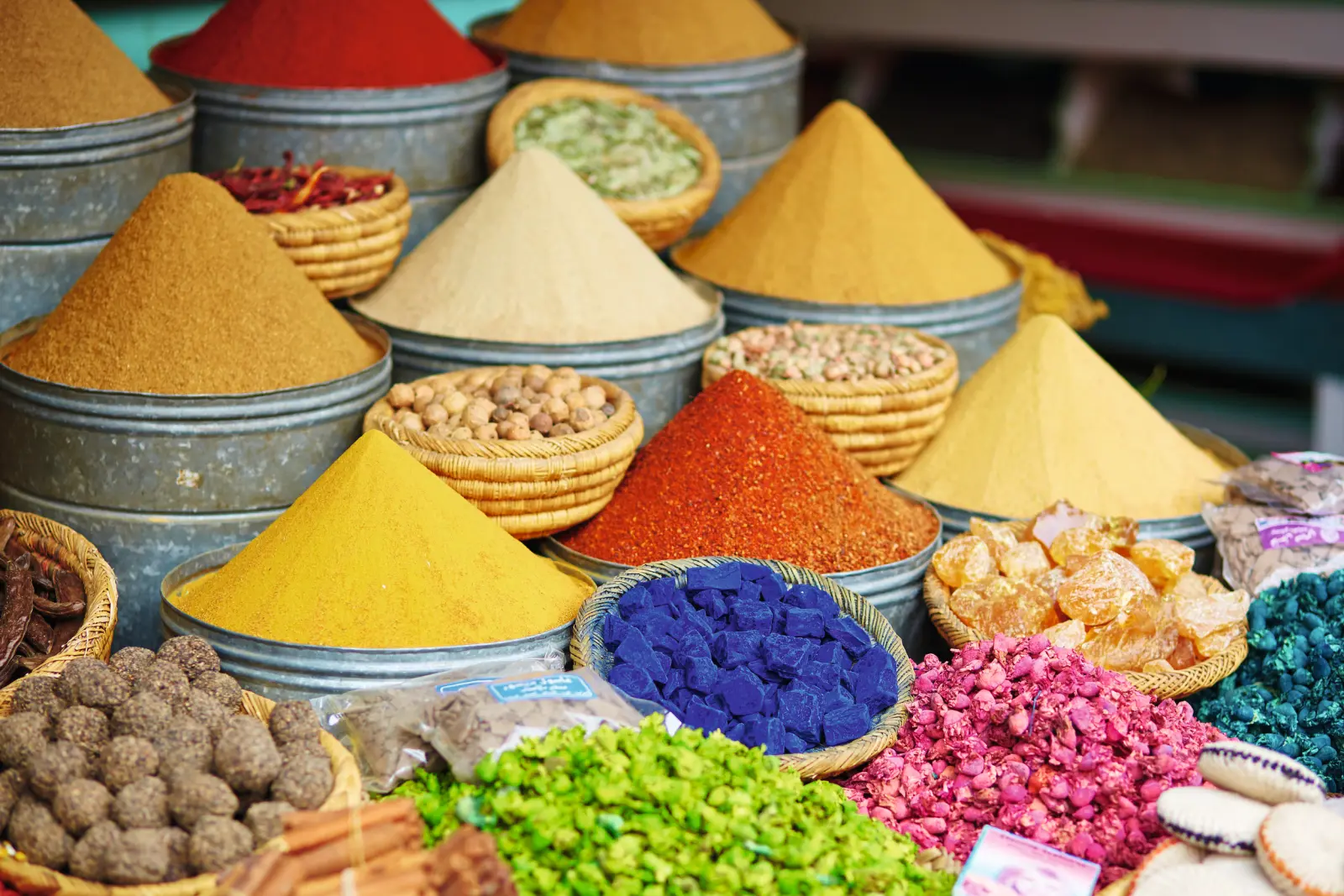 Image Épices sur un marché marocain