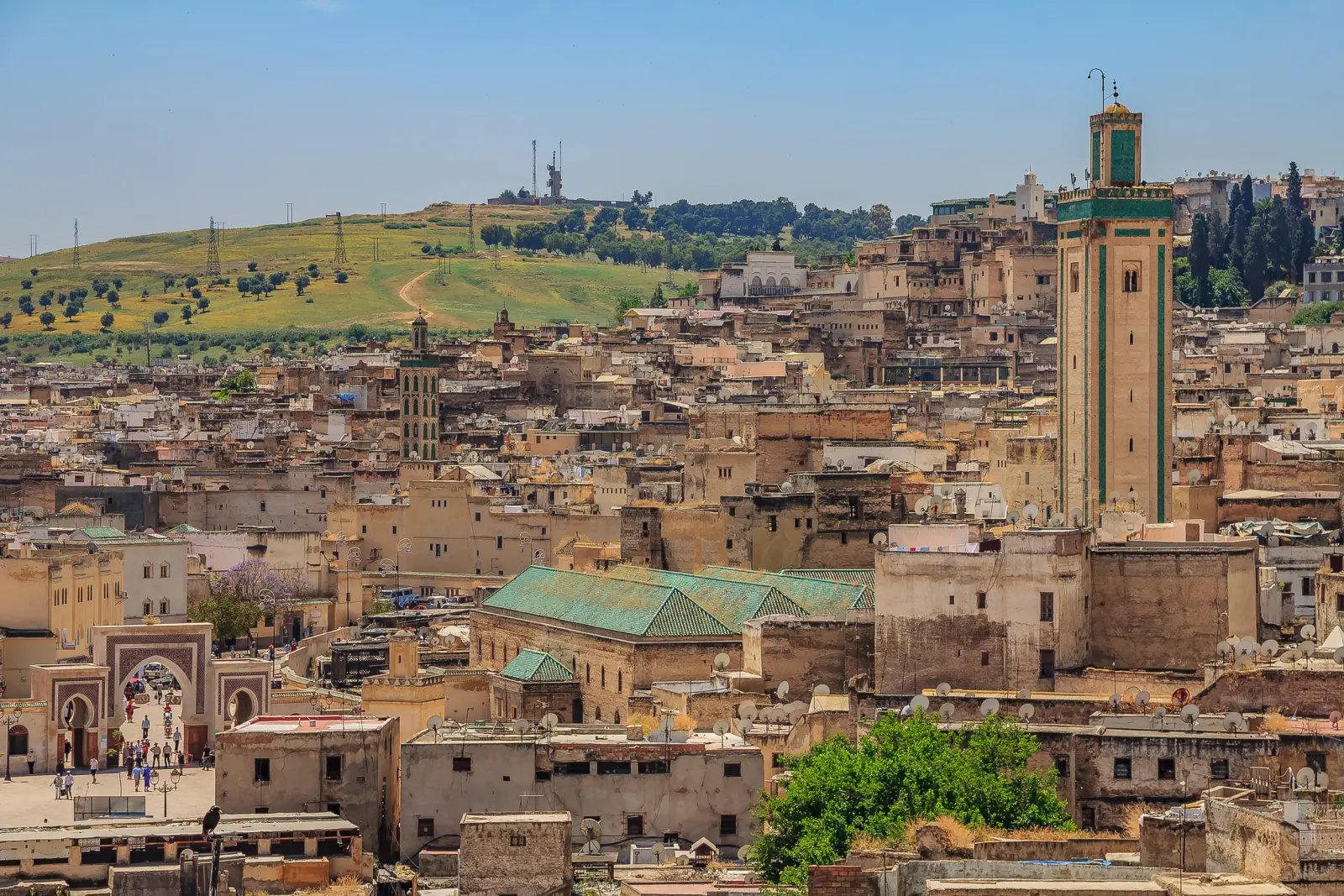 Image Vue sur les toits anciens de la médina de Fès