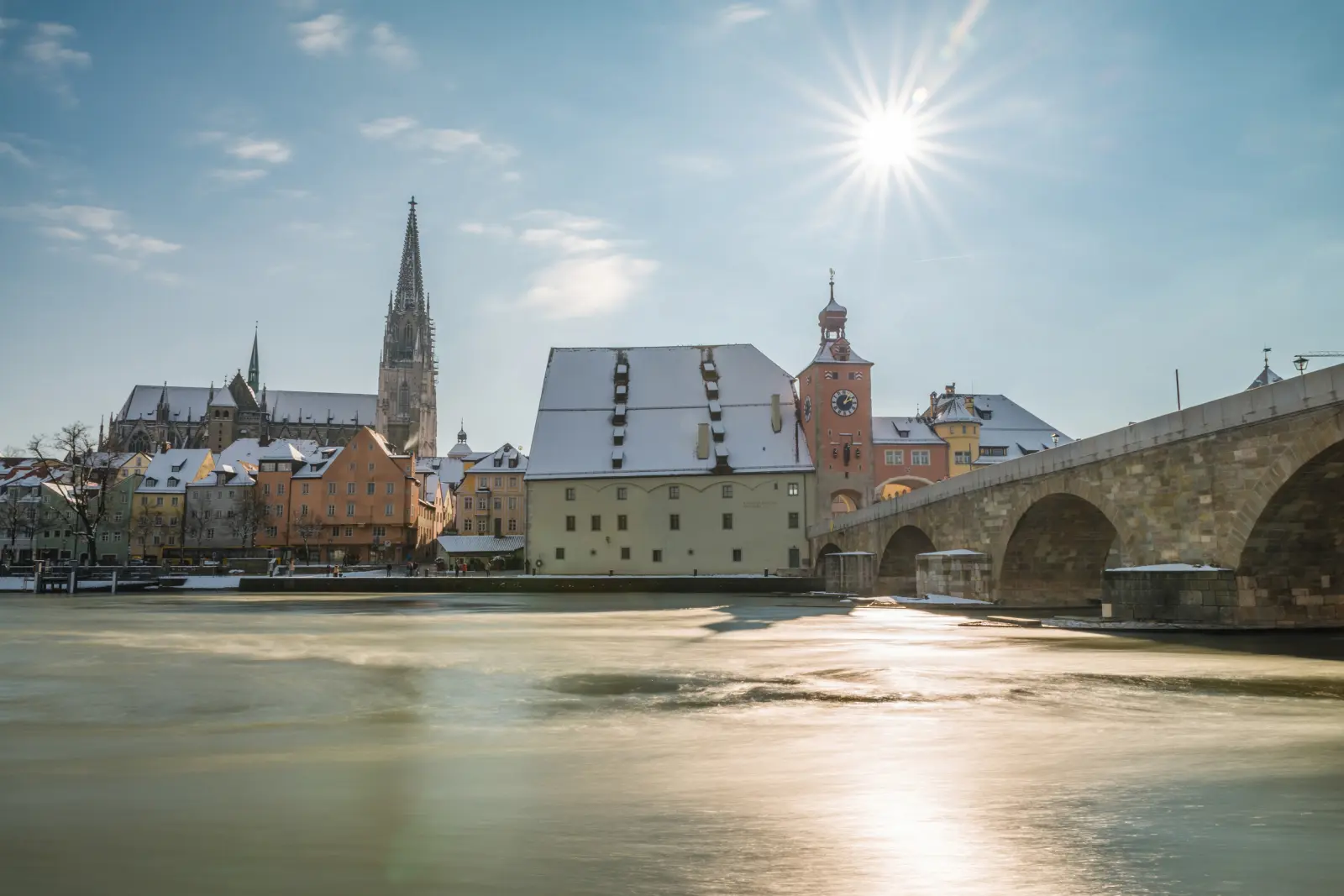 Regensburg in winter image