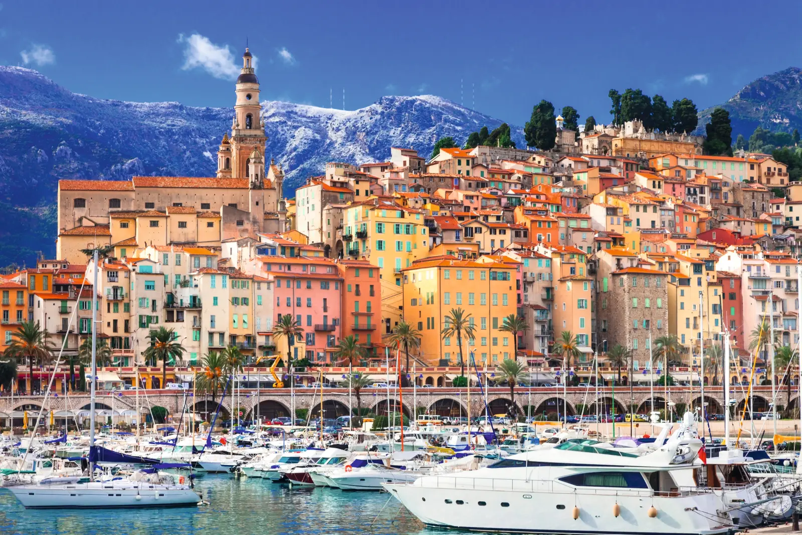 Menton in the south of France image