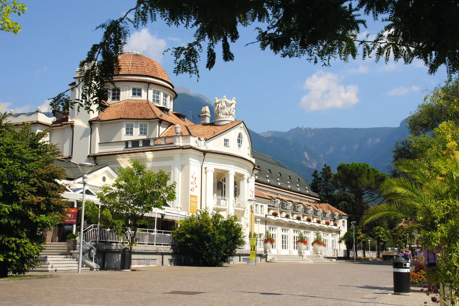 The Kurhaus in Merano with the Kurpromenade image