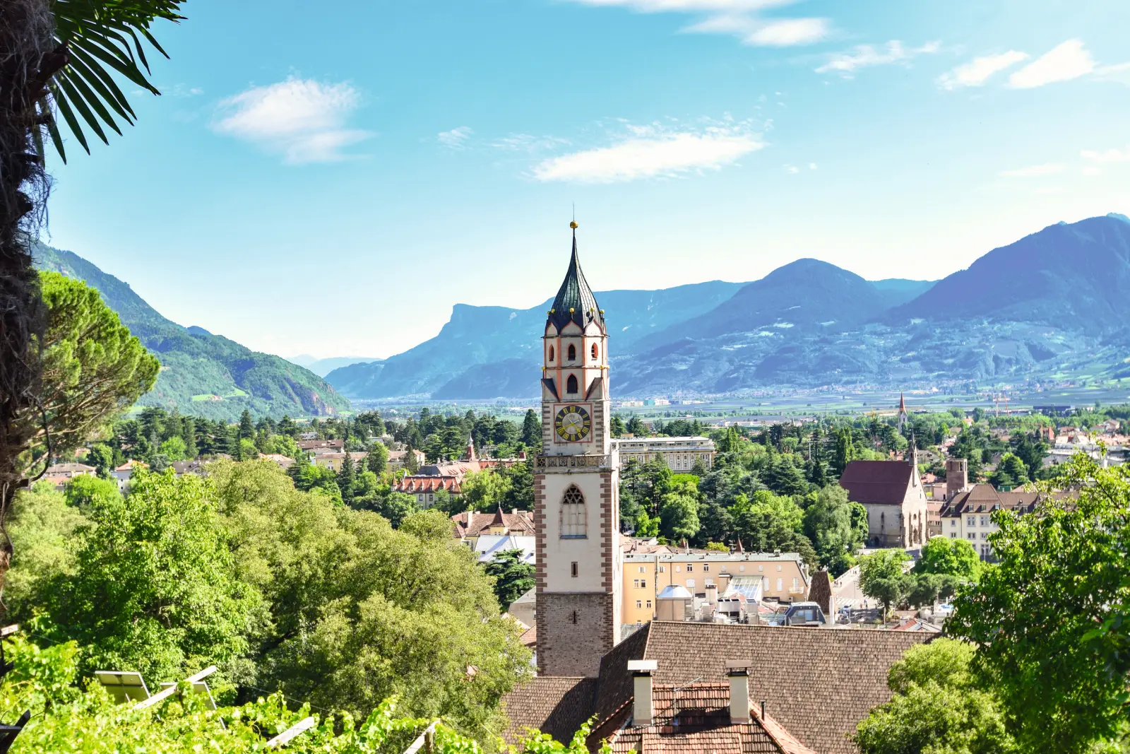 View of Merano from the Tappeiner Promenade image
