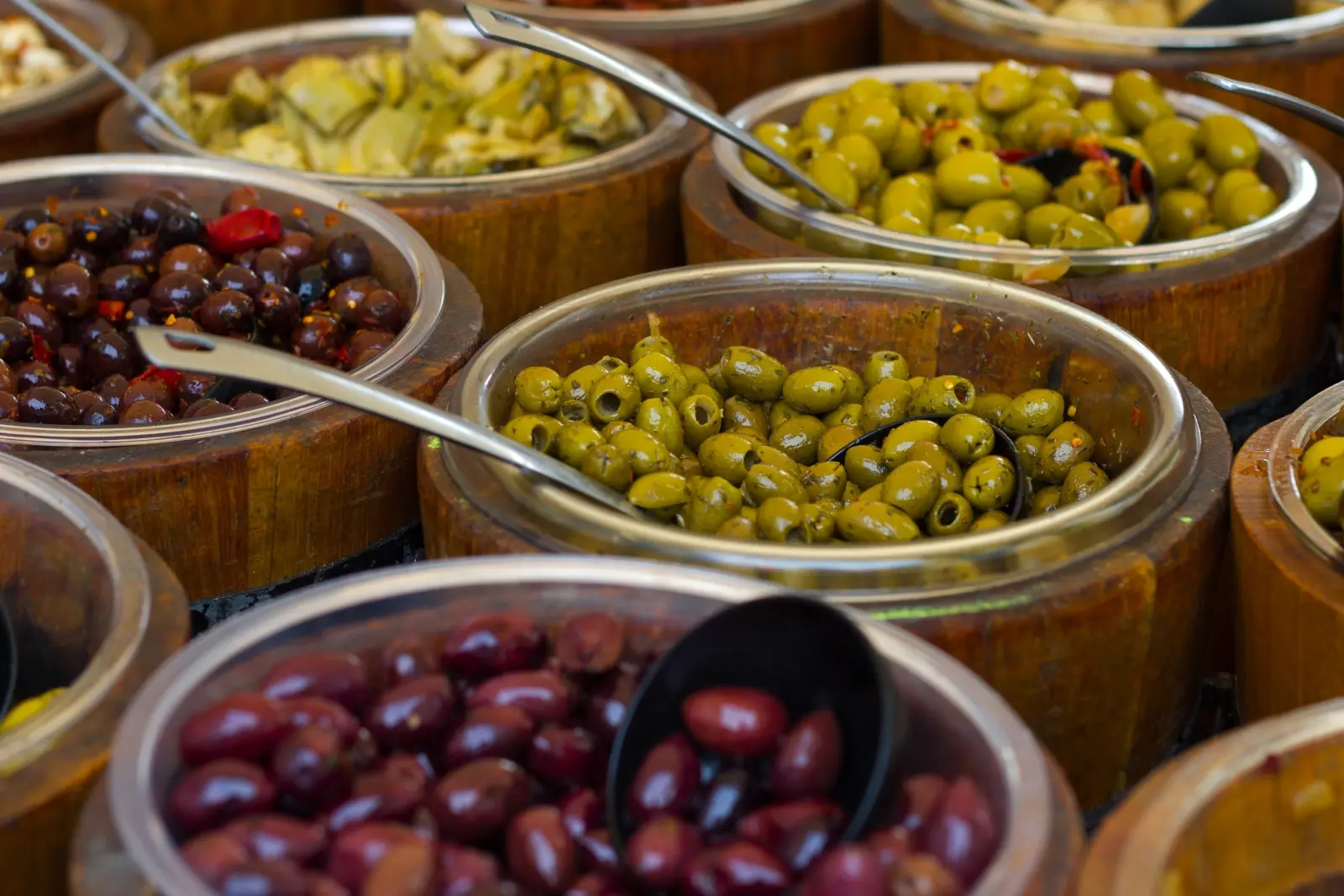 Image Antipasti au marché hebdomadaire