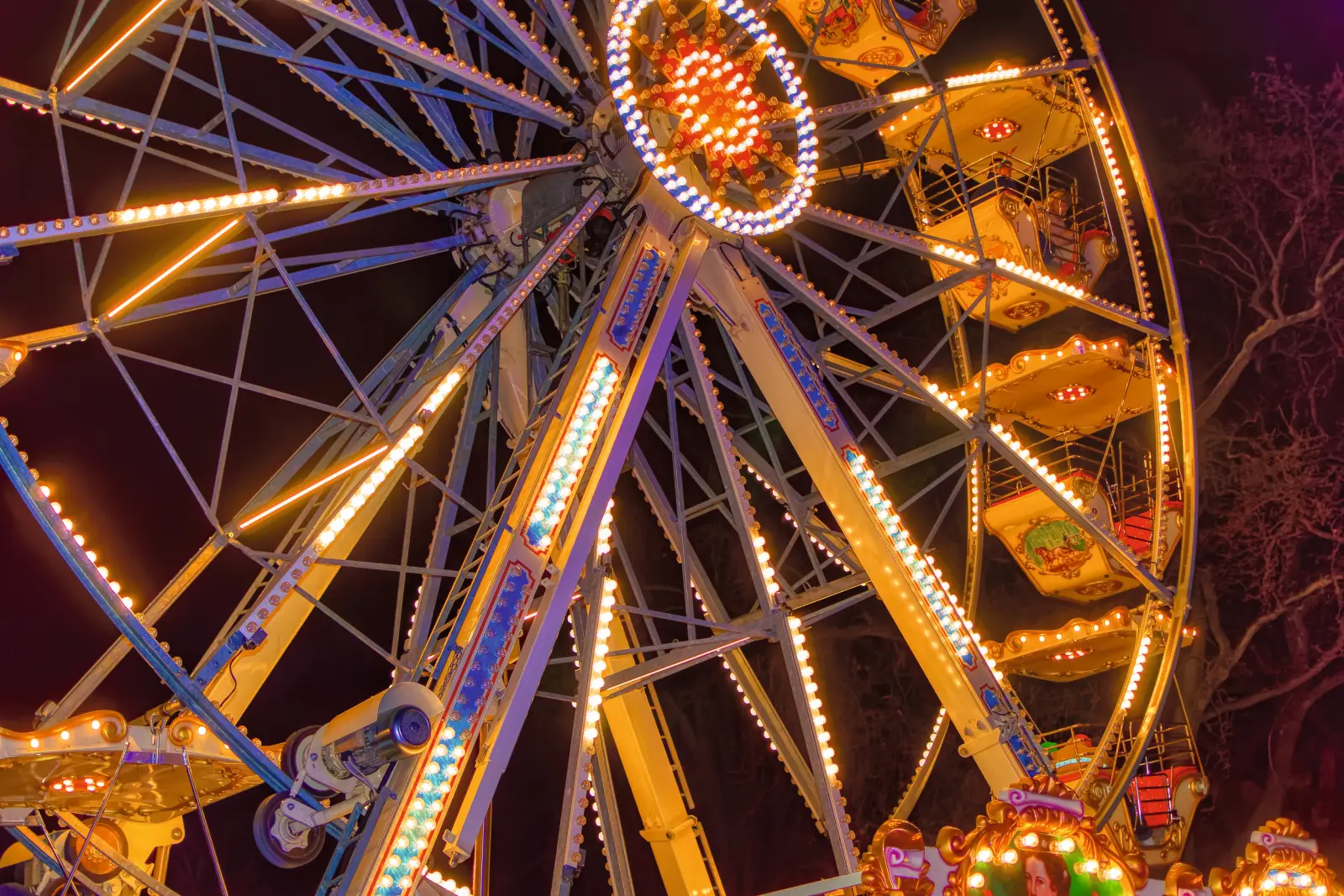 Image Grande roue du Prater à Noël à Vienne