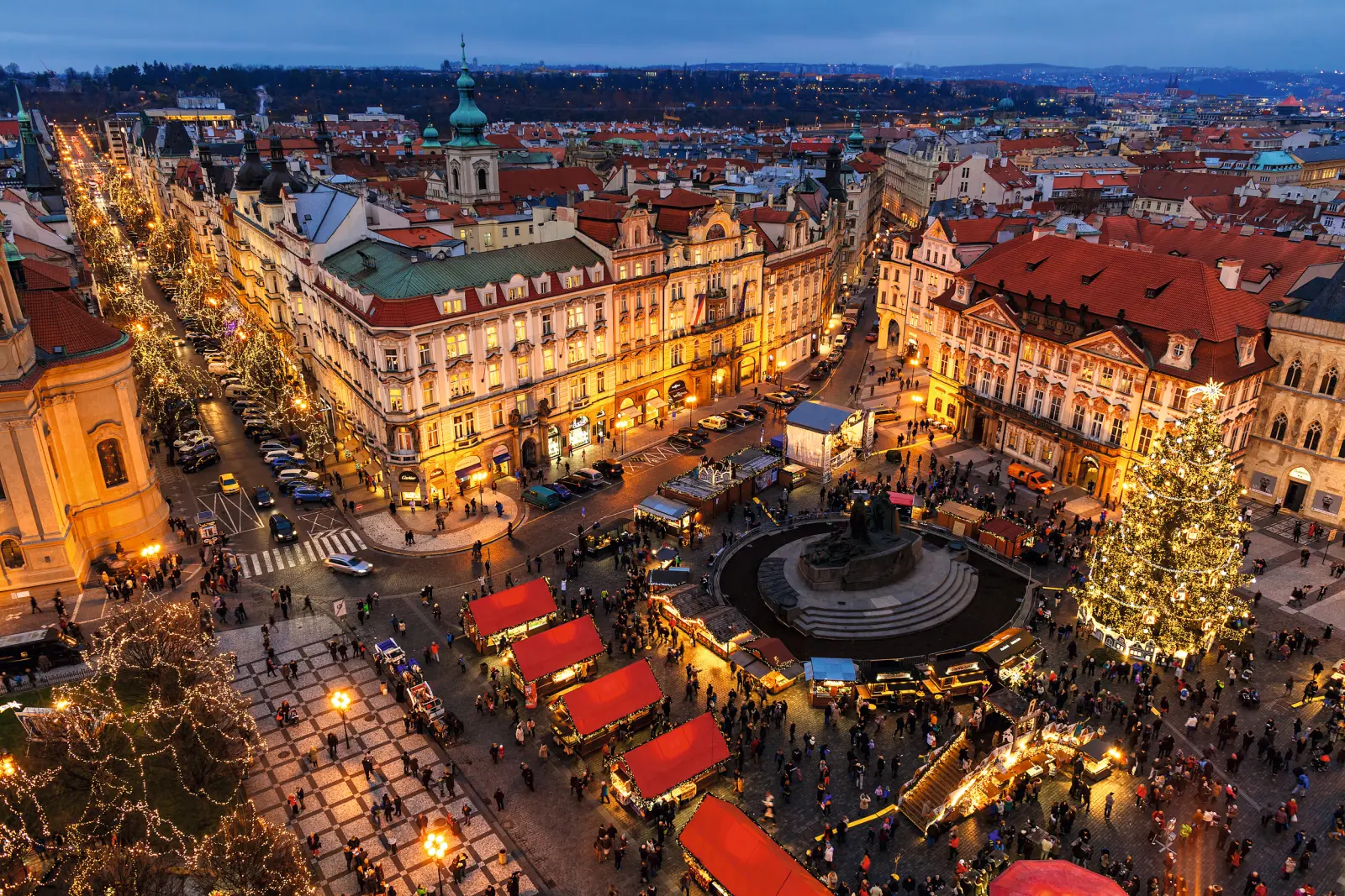 Image Place de la Vieille-Ville de Prague à Noël