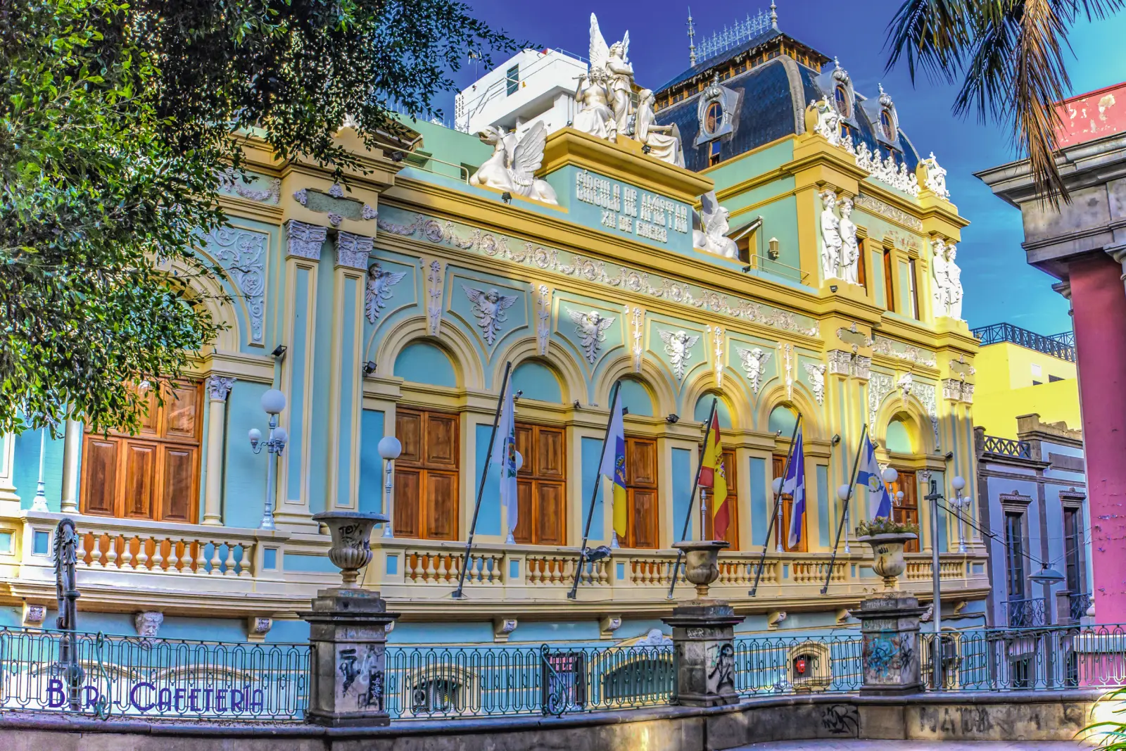 Edificio storico a Santa Cruz de Tenerife, Isole Canarie, Spagna.