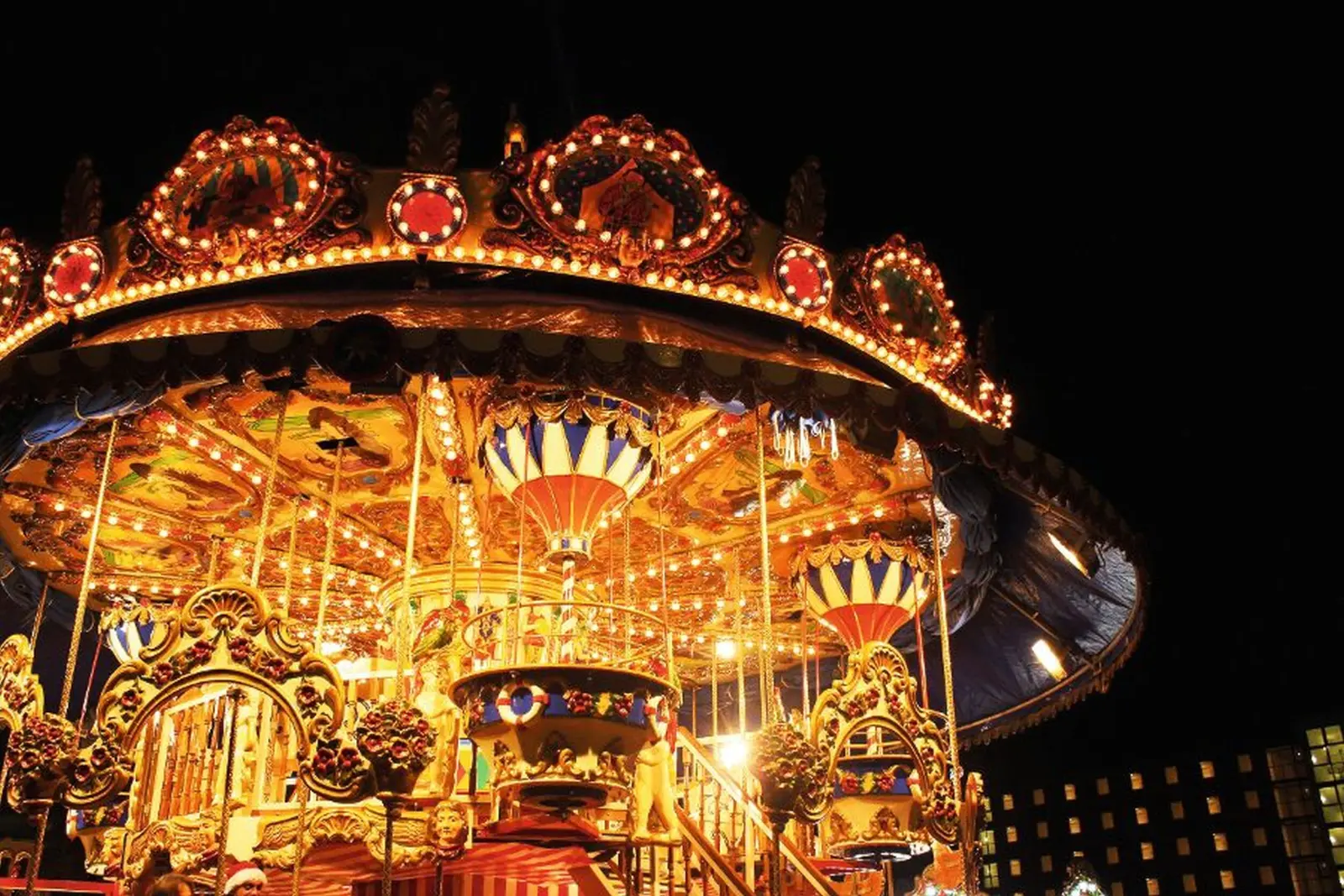 Carousel at the Munich Christmas market image