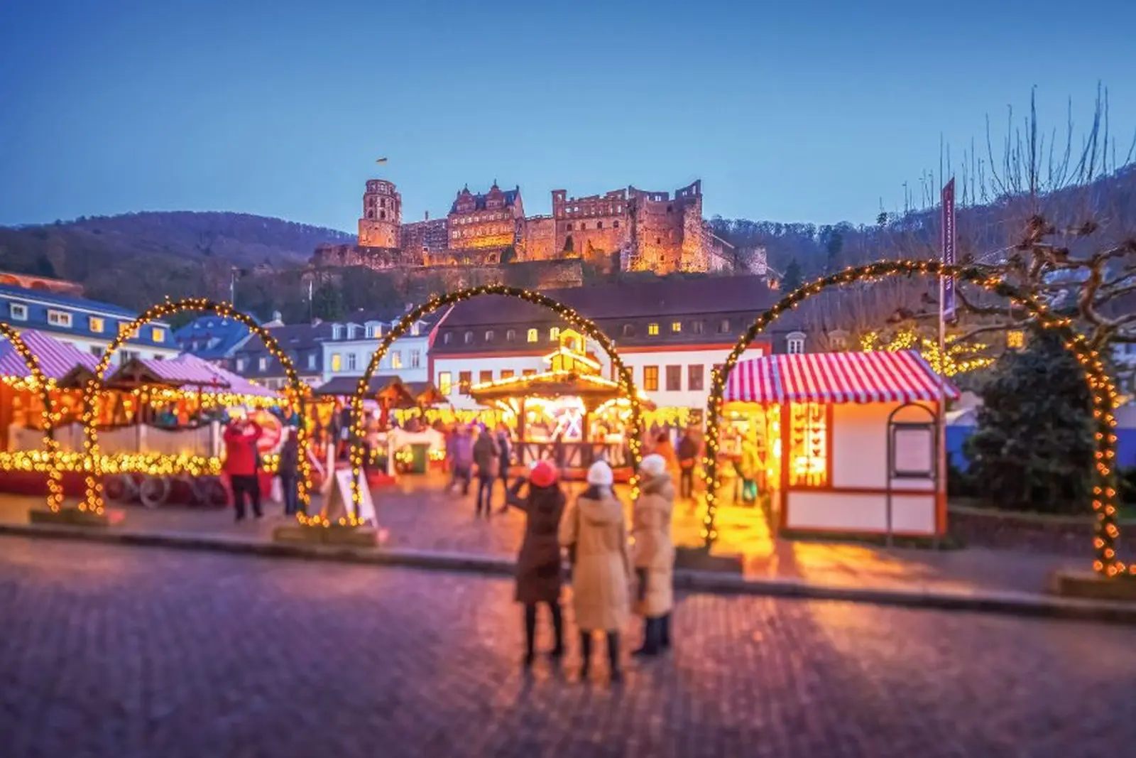 Image Marché de Noël de Heidelberg sur la place de l’Université
