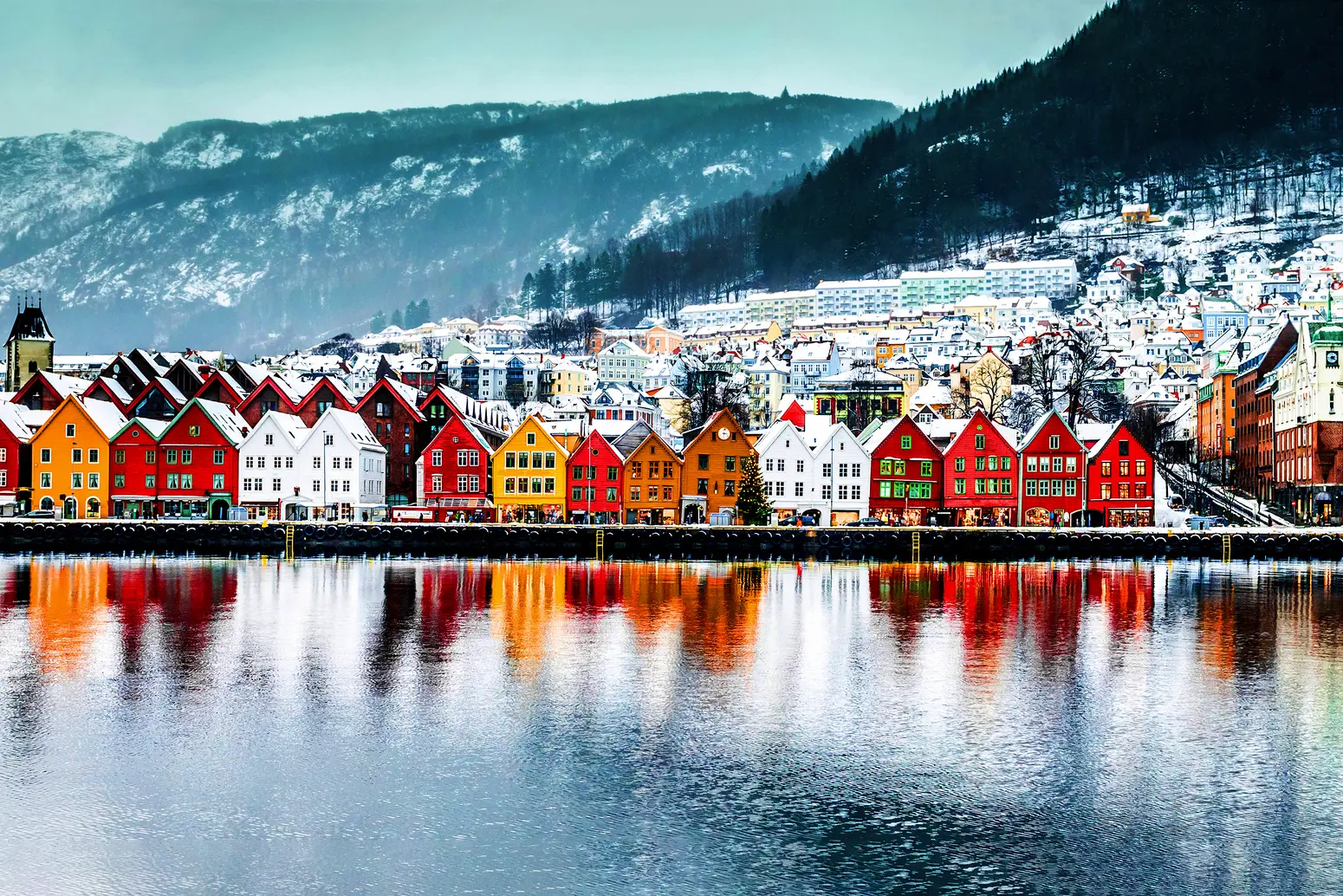 Vista panoramica su Bergen immagine