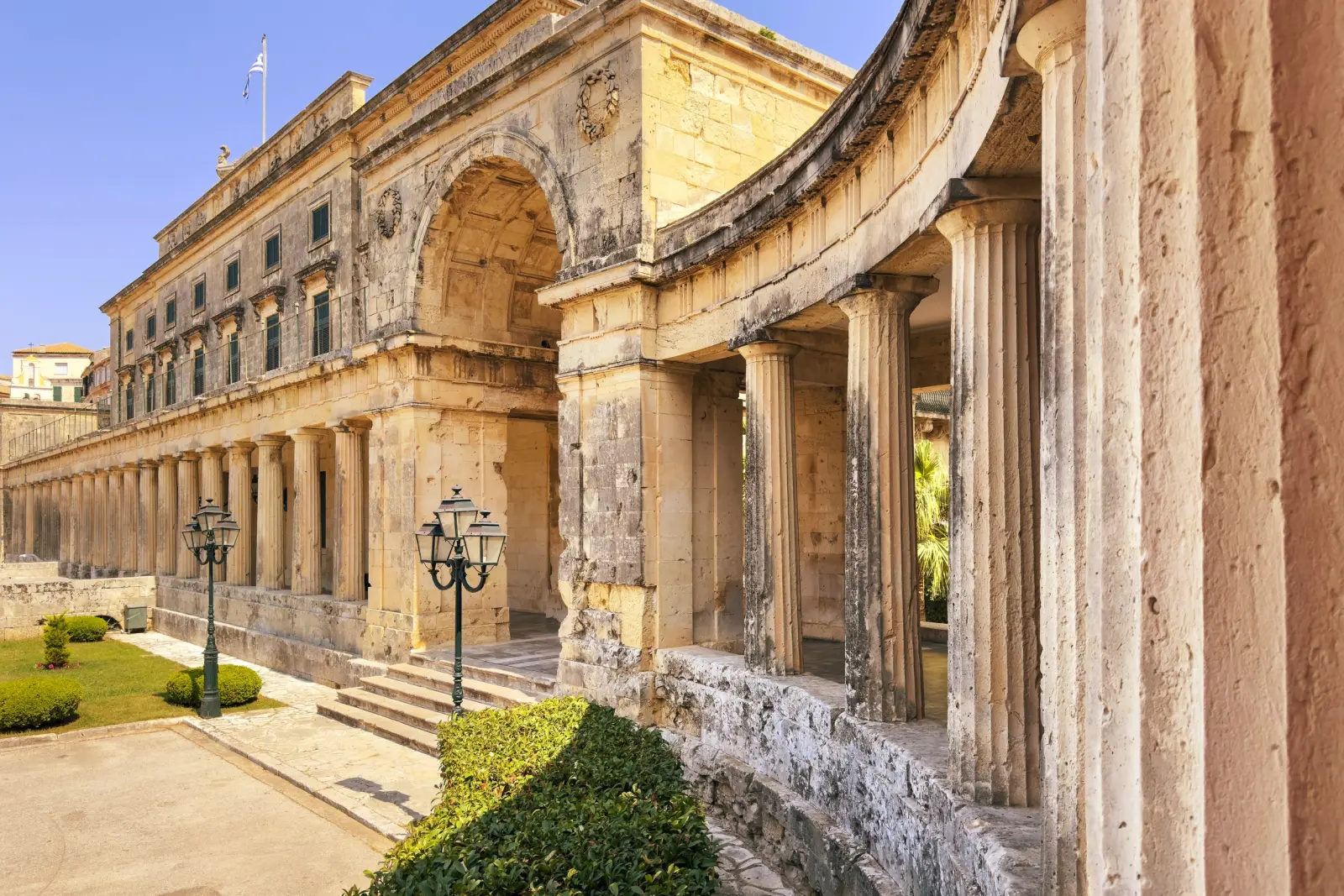 The neoclassical Palace of St Michael and St George on the island of Corfu image