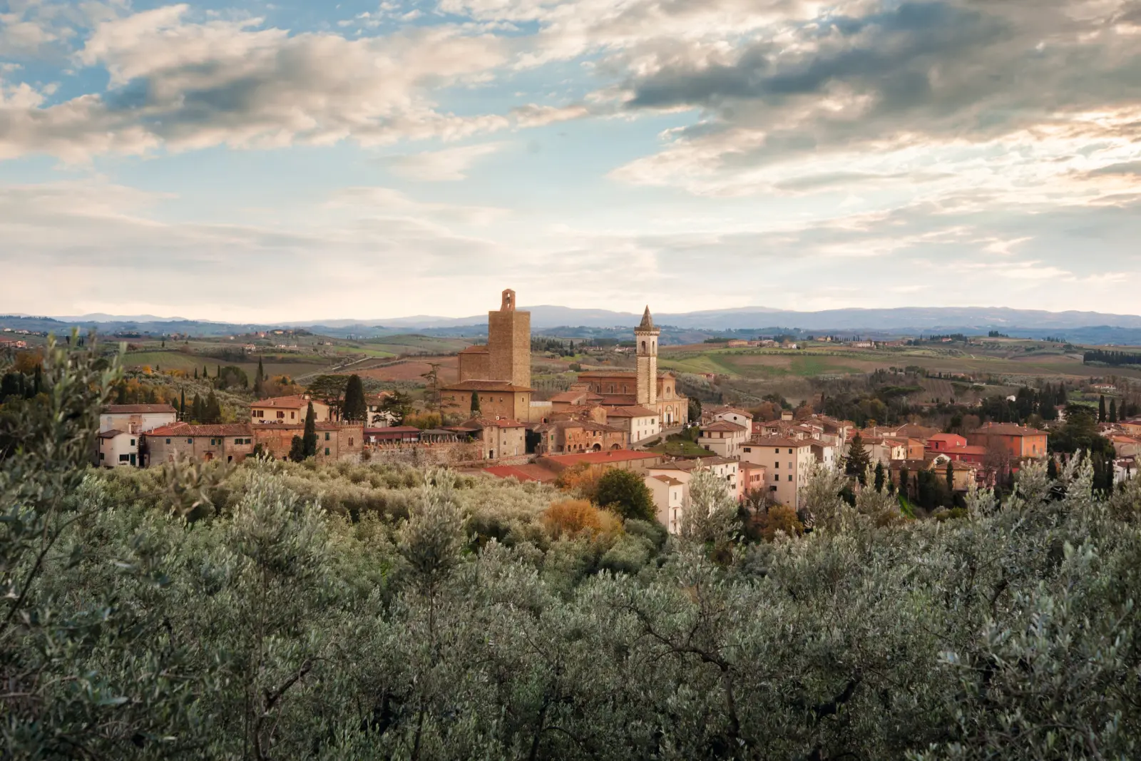 Vinci nella zona del Chianti, luogo di nascita di Leonardo da Vinci, Italia