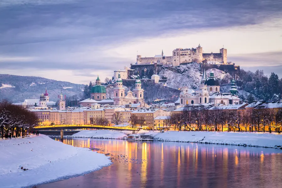 Salzbourg en hiver, Autriche