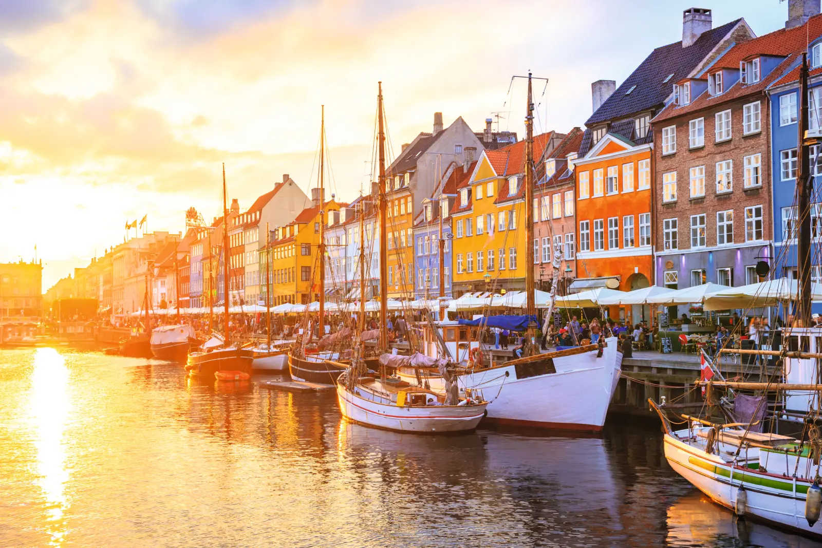 Canale di Nyhavn a Copenaghen, Danimarca