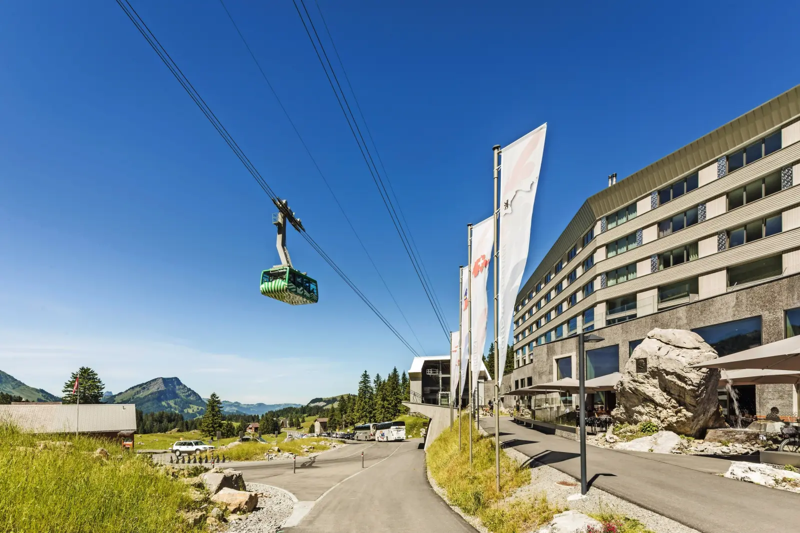 Cable car up the Säntis