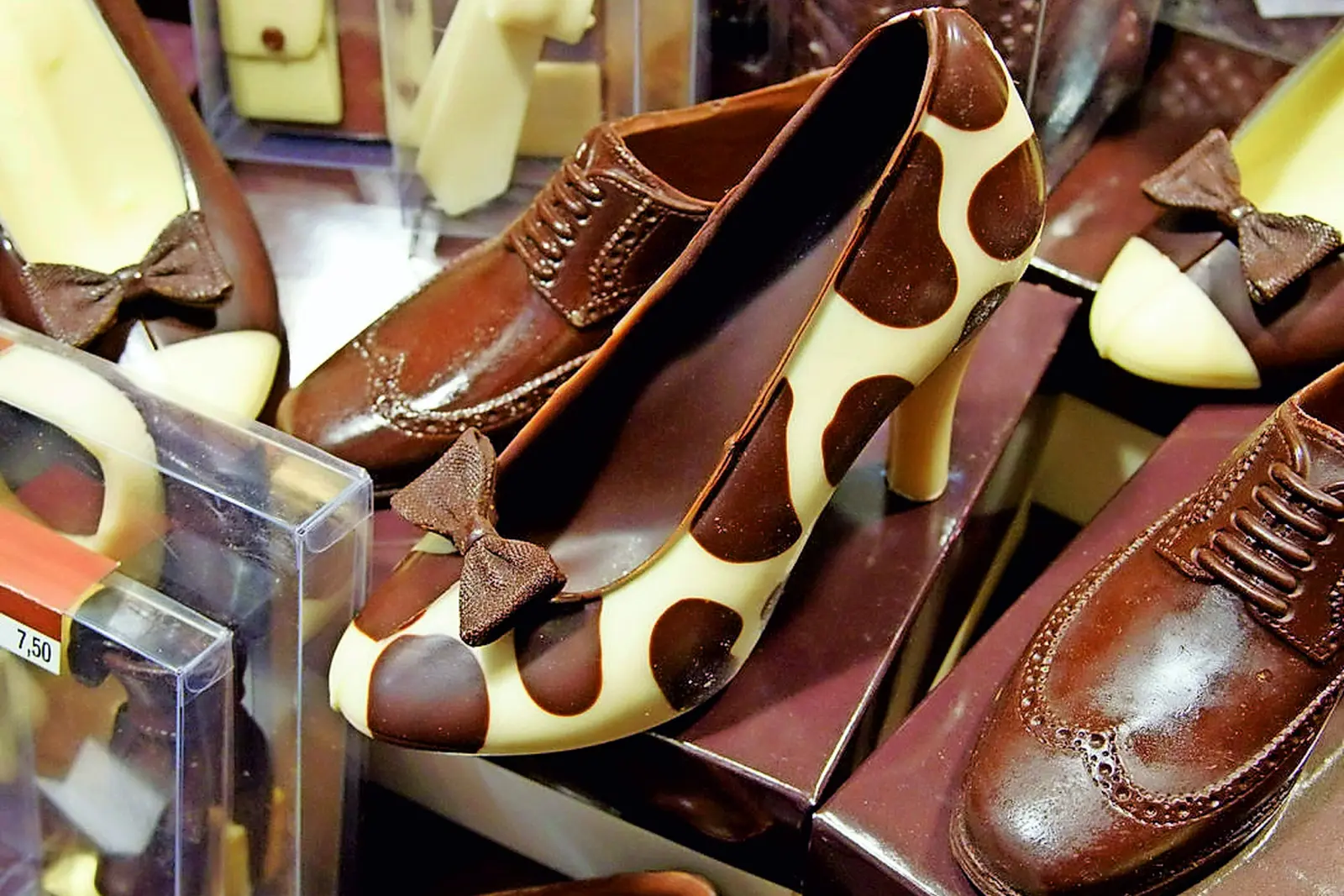 Shoes made of chocolate