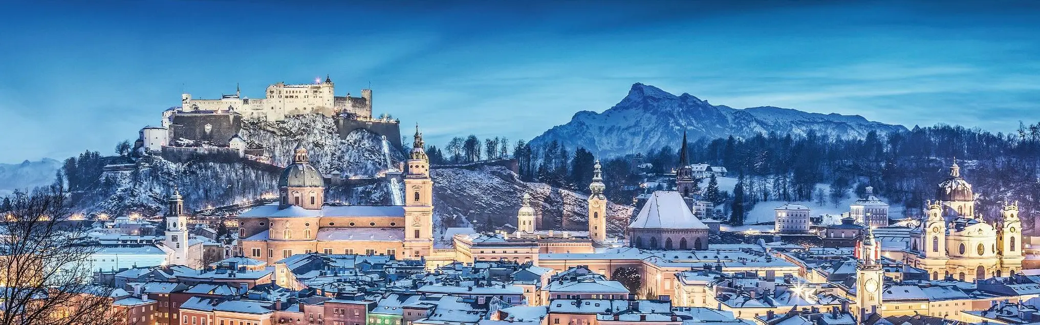 Salzburg in winter, Austria