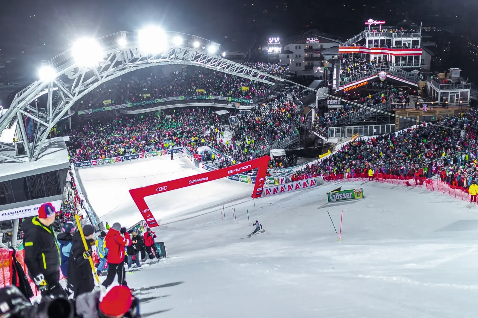 Flutlicht, Slalom, Gänsehaut: Schladming feiert sein Nightrace.