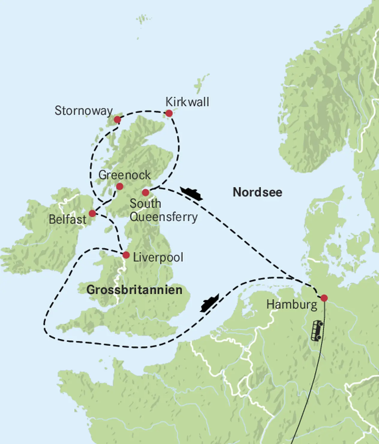 Mappa delle Isole Britanniche